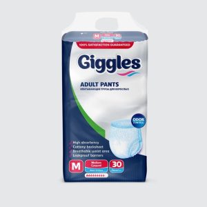 Giggles Adult Pull-up Pants Medium 30pcs