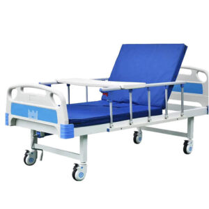 Hospital bed single crank